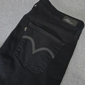 Levi's Jeans Women 33W (Measured)‎ Black Demi Curve Classic Boot Cut Stretch